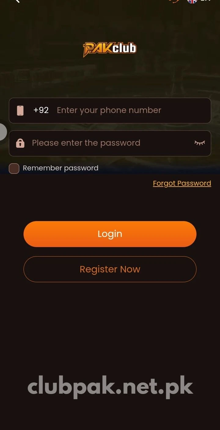 Pak Club Login – Pak Club Game screenshot